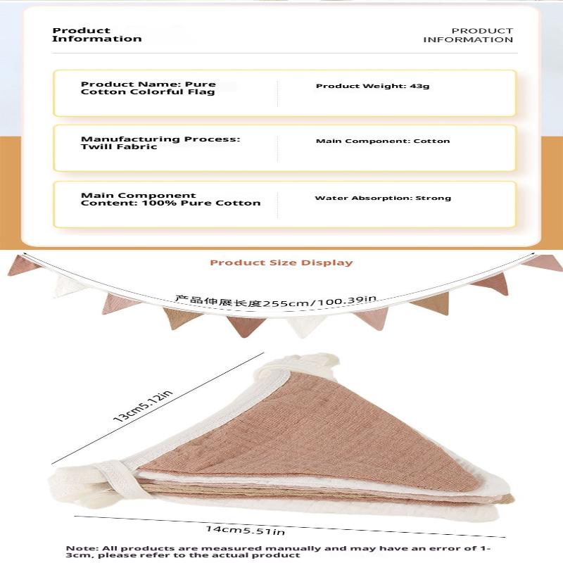 Wimpelkette Banner Flaggen Kinderzimmer Wimpelkette Banner Flaggen Waschbarer Baumwollstoff Dreieckige Wimpel Girlanden Für Wohnzimmer Und Schlafzimmer
