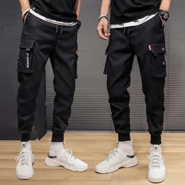 SportsX Mens Regular-Fit Pure Hip-hop Beam Foot Drawstring Waist Casual Pants SportsX Mens Regular-Fit Pure Hip-hop Beam Foot Drawstring Waist Casual Pants