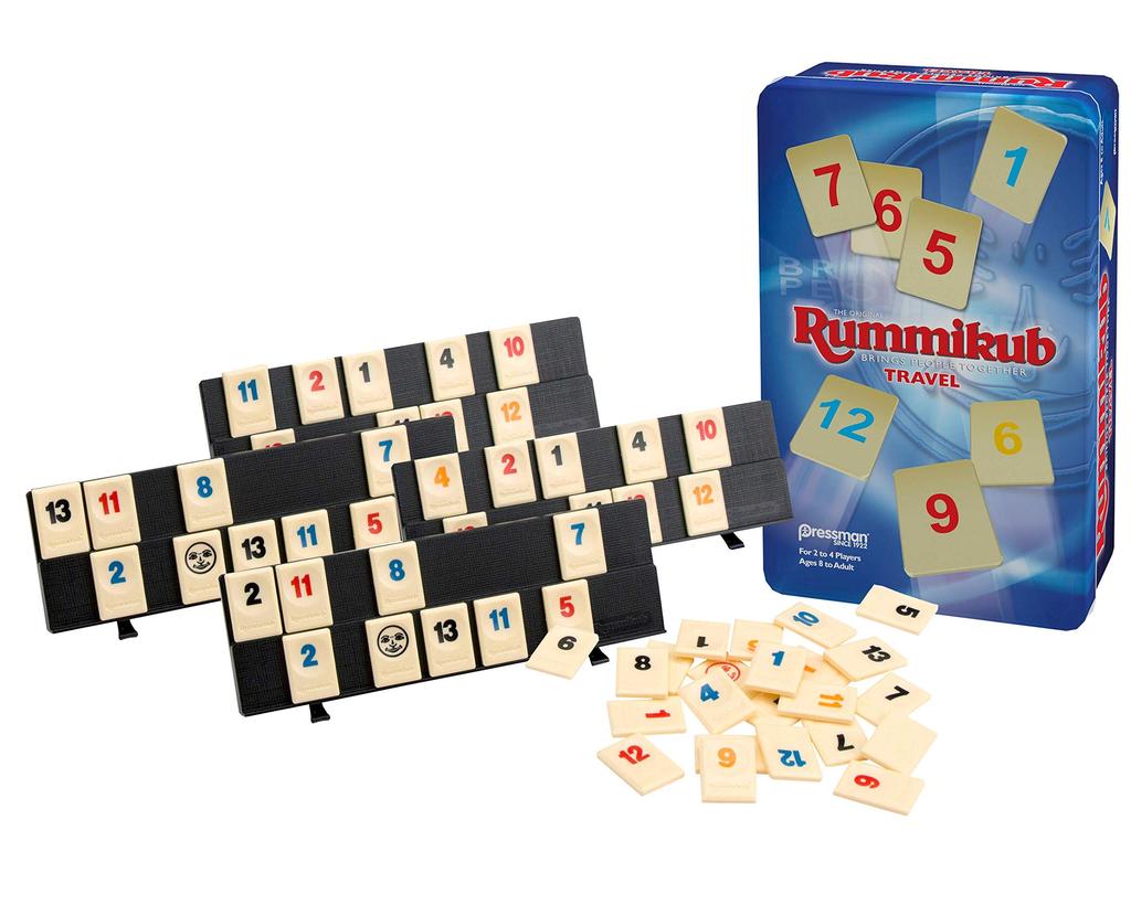 Pressman Toy Rummikub Travel In Collectible Tin 106 Plastic Tiles The Original Game