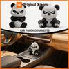 Xiaomi Angry Panda Statue Funny 3D Printed Grumpy Panda Figurine Novelty Animal Desktop Ornament for Home Office Decoration