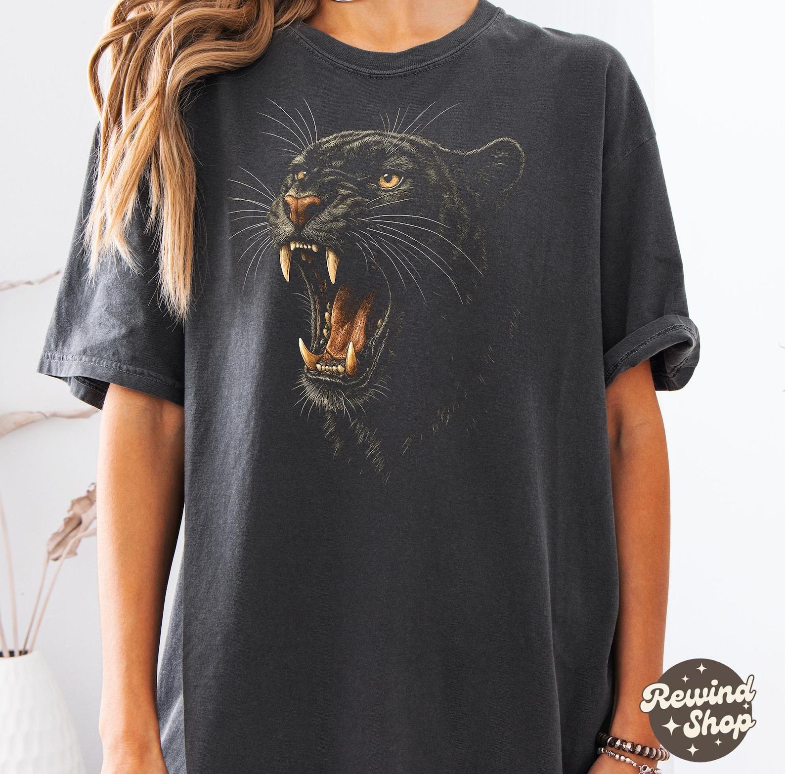 Panther Roar Game Day Shirt, Retro Carolina Panthers Graphic Tee, Comfort Colors Tshirt 4XL