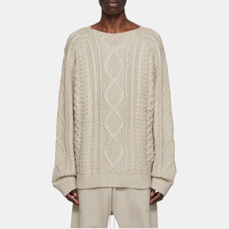 Fear of God Essentials FW22 Cable Knit 'Smoke' Men's FOG-FW22-305