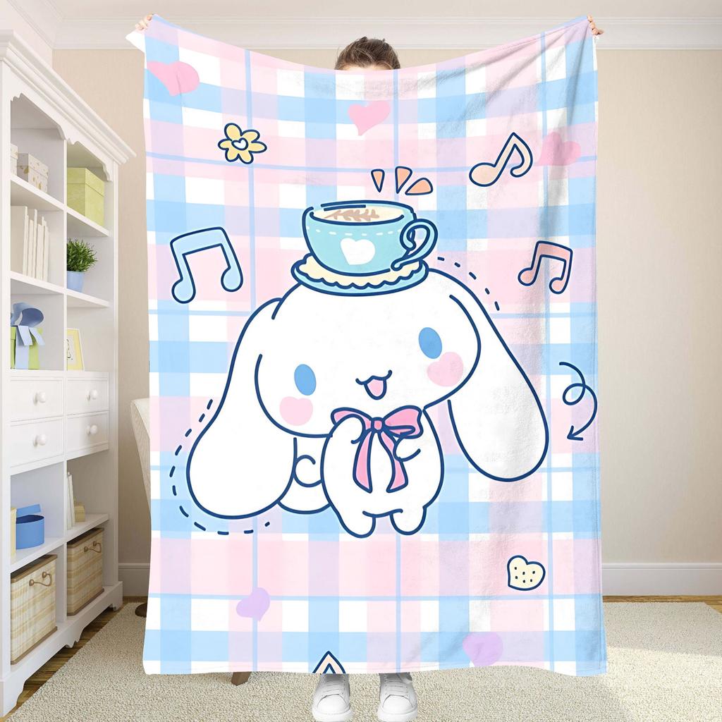 Fluffy Soft Blankets and C-Cinnamorol Picnic Blanket Summer Comforter Throw Blankets & Throws Home and Decoration Bedding Set