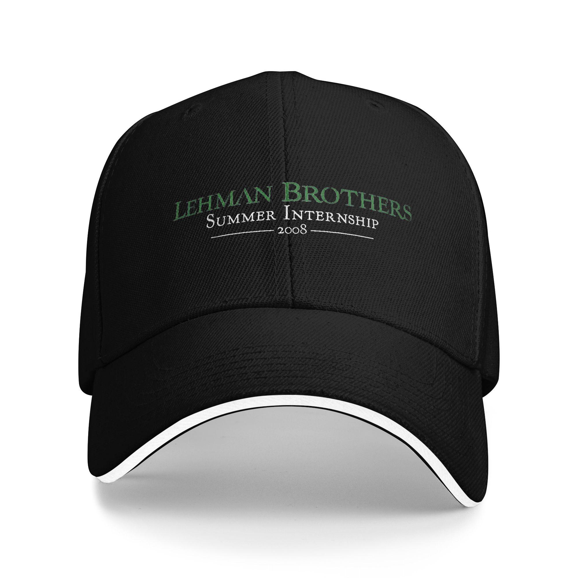 Lehman Brothers Risikomanagementabteilung 2008 Sandwich Cap Unisex Sonnenschutzmützen Verstellbare Snapback-Kappen Baseballkappe Sommer One Size black
