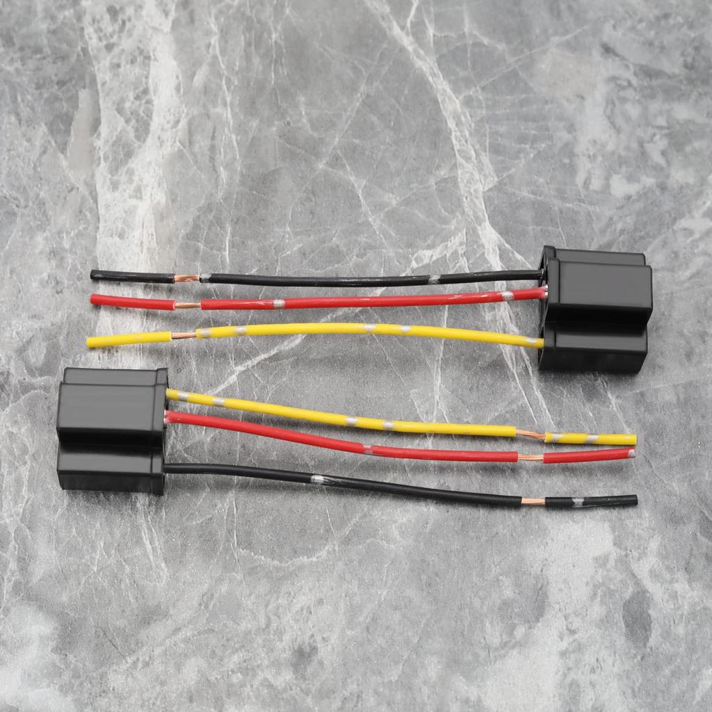 eMagTech Headlight Wiring Connector Replacement for H4 HB472 472 Bulb 3 Pin Headlight Repair Lamp Harness Connector Plug Cable Socket
