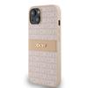 Dkny Dkhcp14Sprthslp Iphone 14 / 15 / 136.1 Růžový/Pink Tvrdé pouzdro Kůže Mono Pruh & Kovové Logo