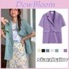 Chic Girl Korean High-quality Short-sleeve Suit Jacket Soft And Exquisite Fabric