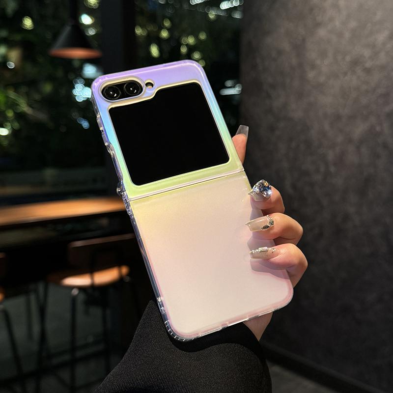 

For Samsung Galaxy Z Flip 3 4 5 6 Vacuum Plating Anti-Yellow Anti-Oxidation Four Corners Anti-Drop Phone Case For Galaxy Z Flip 6