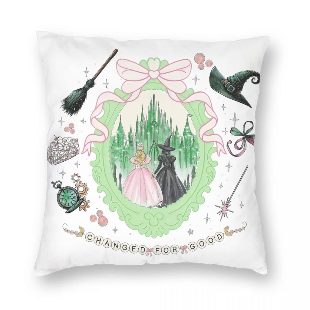 Wicked For Good Glinda Pillowcase Soft Polyester Cushion Cover Decor Throw Pillow Case Cover Home Square cm