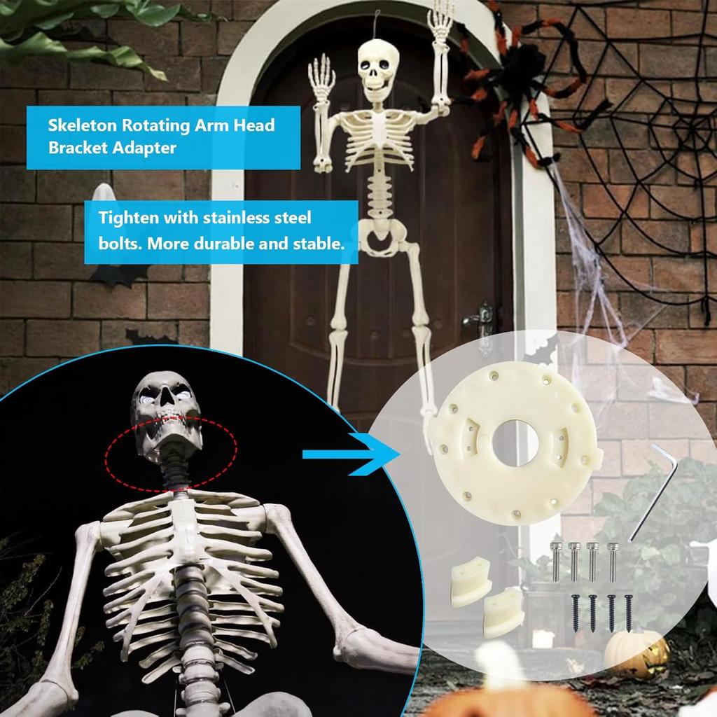 12-Foot Home Depot Skeleton Parts Swivel arm Plate of Support Repair kit Compatible with 12 Foot Giant-Sized Skeleton Replacement, Connect The 12