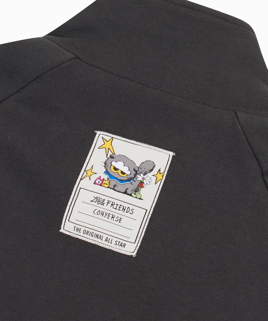CONVERSE & J.O.F.L.N. Oversized Zip-Up Sweatshirt Dark Matter Ucl158-Gda