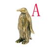 1PC Small Penguin Desktop Home Decoration Ornaments Cute Childlike Ornaments Copper Carving Crafts