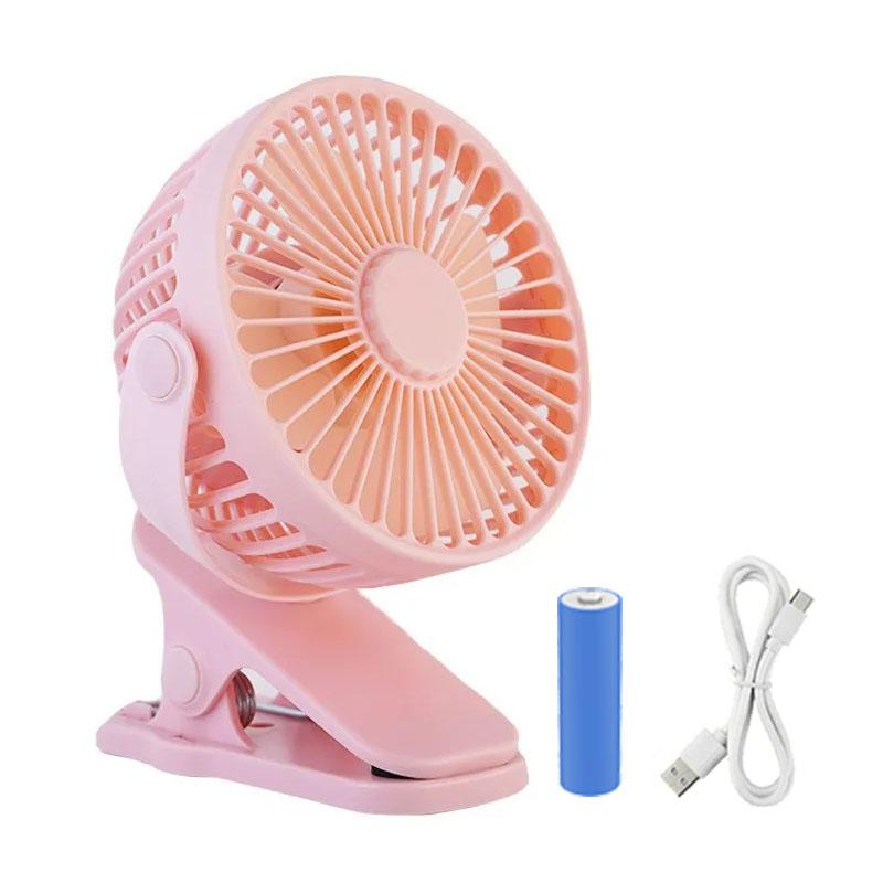 Ventilator de vară pentru cărucior, cărucior, exterior, portabil, mini, de mână, cu clips, încărcare USB, silențios, ventilator electric de birou pentru accesorii pentru bebeluși