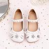 2026 New Girls' Leather Shoes, Korean Style with Soft Sole and Bow, Perfect for Princess and Performance Wear.