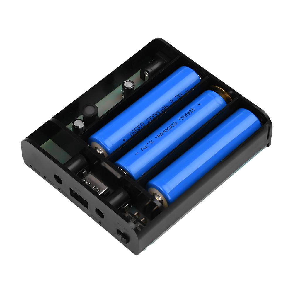 UPS 18650 Power Bank Case Weld-Free 3/4/6 cells Uninterruptible Power Supply Box 5V/9V/12V/16V Backup Power Supply DC 5.5*2.1mm