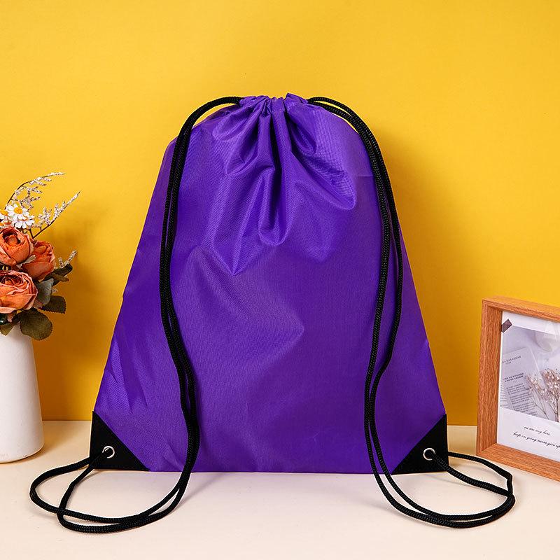 Waterproof 210D Oxford Polyester Sports Drawstring Bag