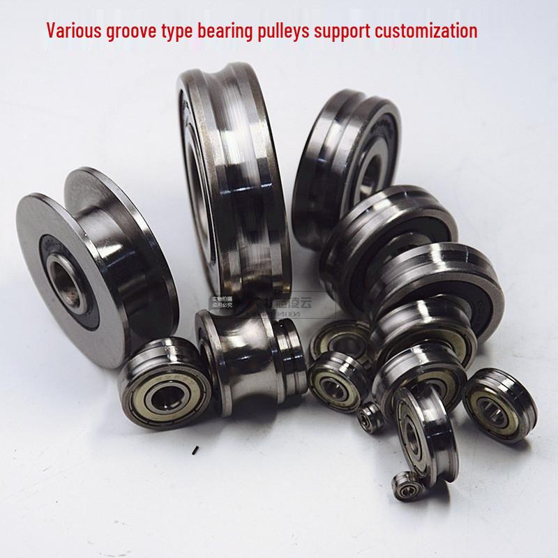Slotted Bearings: H-Groove, V-Groove, U-Groove - Models 6200-6205, LR201, 6300, 6301