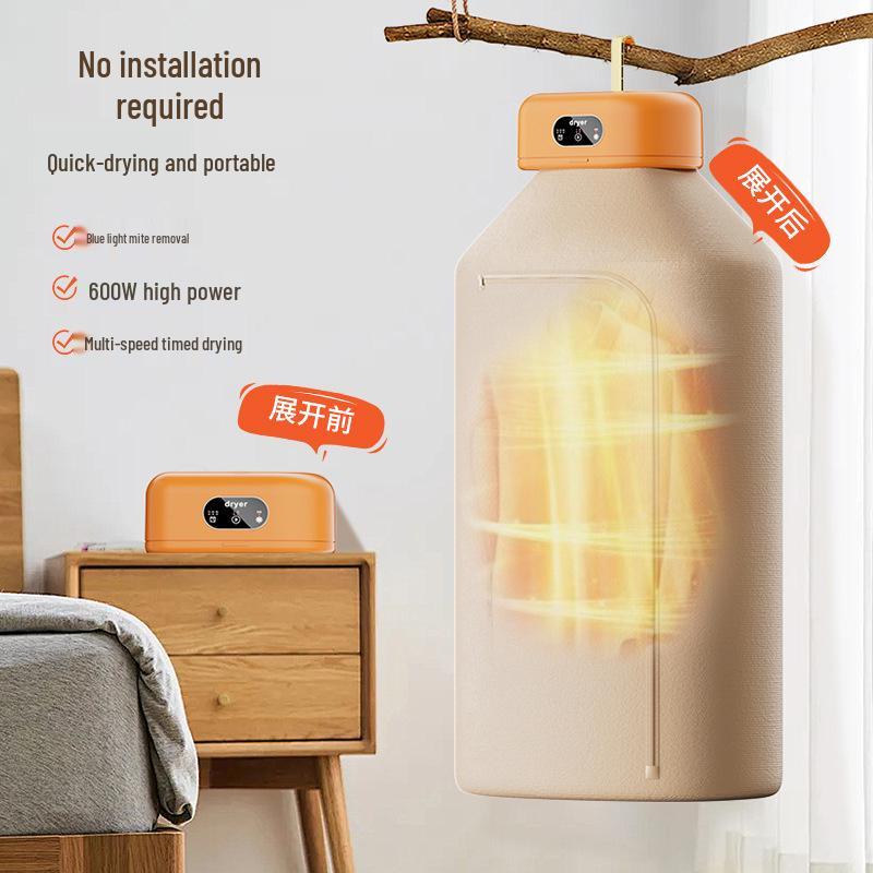 Portable High-Temp UV Clothes Dryer for Quick, Deep Mite Removal in Dorms