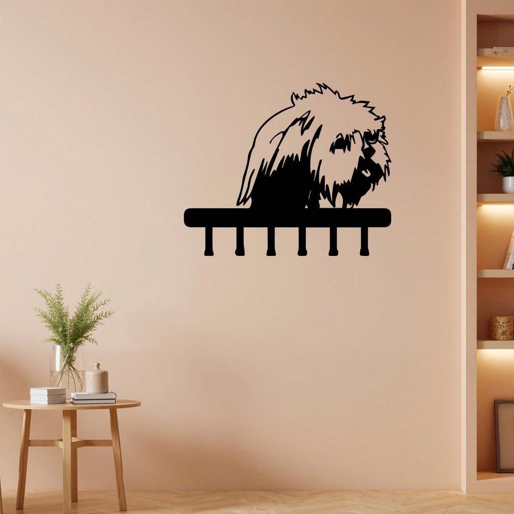 Moderner Hunde Schlüsselhalter Wandmontierte Aufbewahrung für Eingangsbereich Wohnzimmer