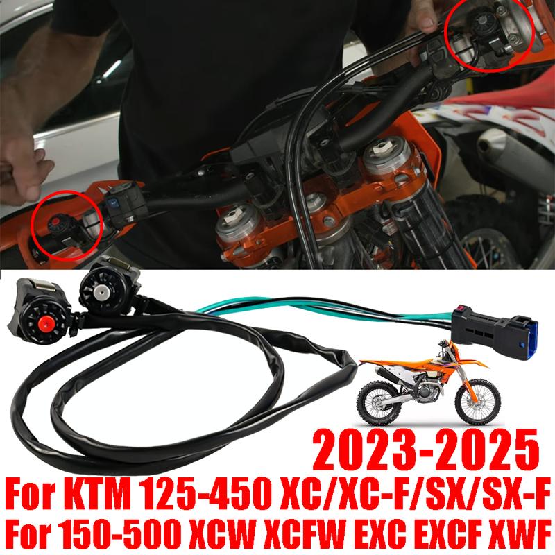 2023-2025 For KTM EXC EXCF XC XCF XCF-W XCW SX SXF Motorcycle Parts Start Ignition Flameout Kill Stop Switch Horn Button Starter