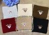 Love Bow Embroidered Scarf Women's Winter New Korean Versatile Warm Scarf Hand-knitted Student Couple