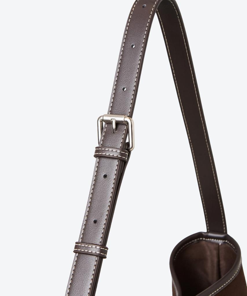 Shoopen Suede Square Shoulder Bag Hpabggf803