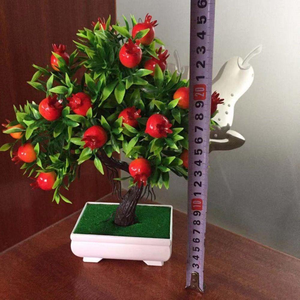 Pomegranate Chili Fruit Tree Potted Multicolor Simulation Plant Potted Home Decoration