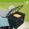 Electric Vehicle Rear Basket Bag: Motorcycle/Bicycle Trunk & Helmet Storage Solution