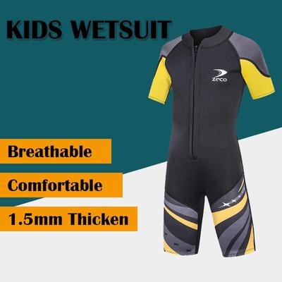 Combinaison courte en néoprène pour enfants, garçon et fille, 3/2mm, combinaison courte pour Kayak et Surf