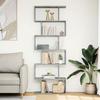 VidaXL 6-Tier Room Divider Shelf Concrete Grey 70x24x193cm, Shelf, Bookcase, Storage Shelf, 858087