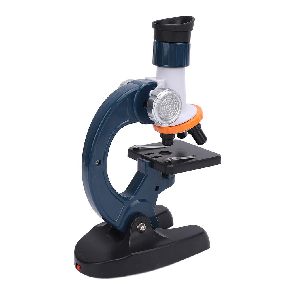 Microscope for Kids High Definition Battery Powered Microscope Science Kit with 4 Blank Glass Slides