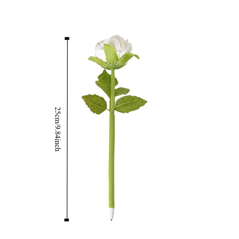 1pcs Smooth Writing Peony Ballpoint Pen Bouquet Simulation Stationery Pen Funny Flower Pen  Gift