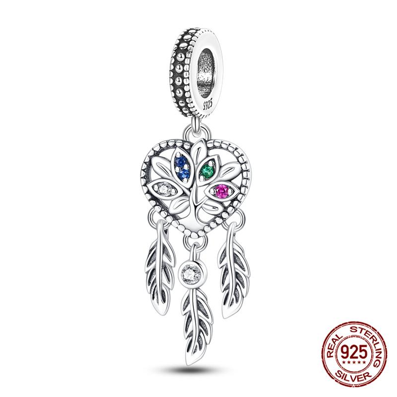 Compatible With Charm Bead Charms Ideal For Authentic Bracelets 100 copper Blue Dream Catcher Beaded Do It Yourself Jewellery Making Womens Gifts