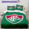 3pcs Fluminense FC Bedding Set Duvet Cover Closure Includes 1 Duvet Cover & 2 Pillowcases, Soft and Comfortable for All Seasons.