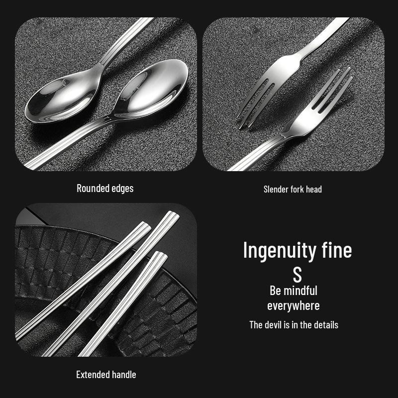 Cygnus 304 Stainless Steel Fruit Fork & Dessert Spoon – Long Handle for Cake & Photo Props