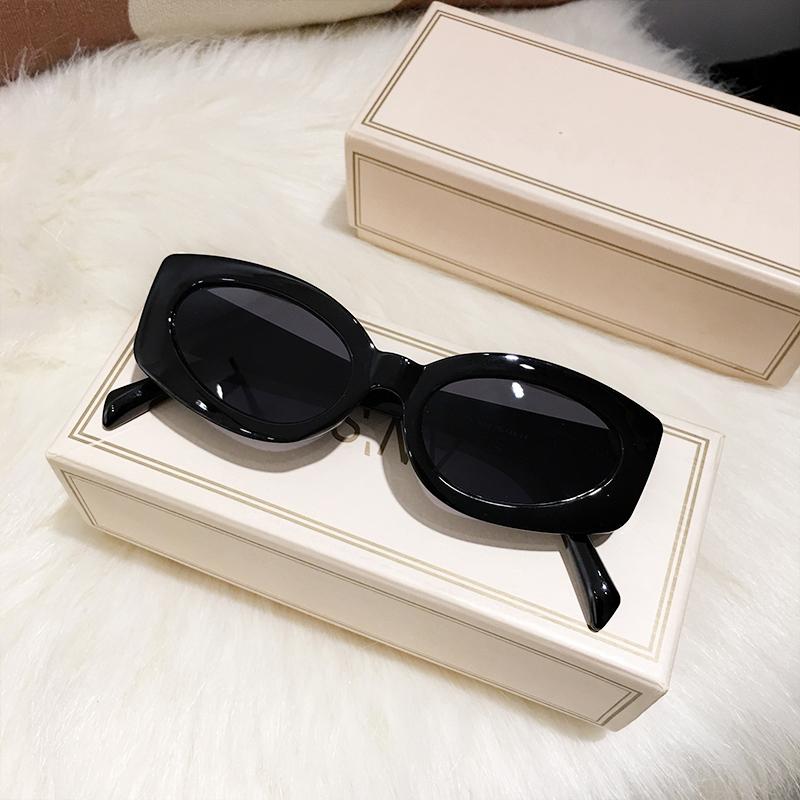 Fashion Rectangle Sunglasses Women Brand Designer Blue Green Oval Frame Sun Glasses Vintage Men Summer Shades Eyewear Uv400