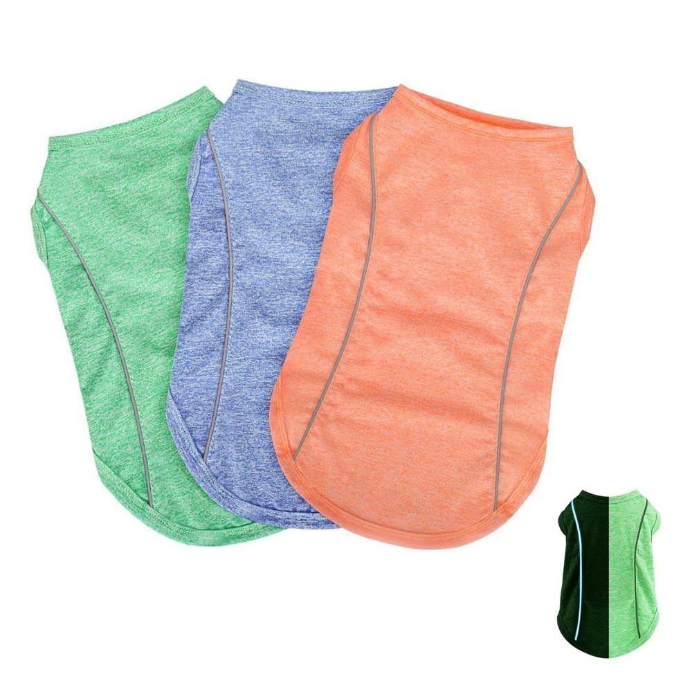 

XS-XXL Pets T-shirt Sun Protection Puppy Tank Top Costume Dog Vest Clothes Chihuahua L сірий