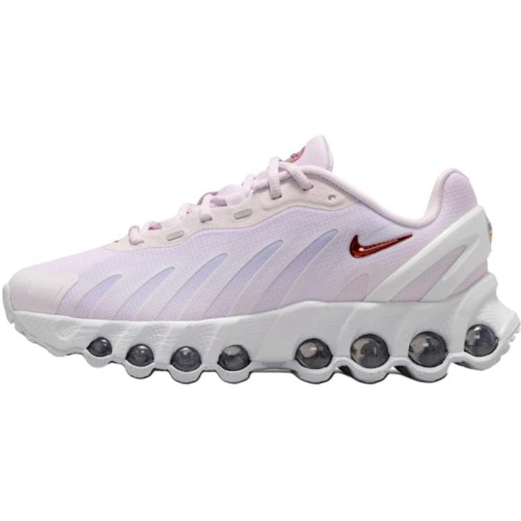 New Nike Air Max Dn8 Low top Kids' Running Shoes White Red Unisex HF7310-500