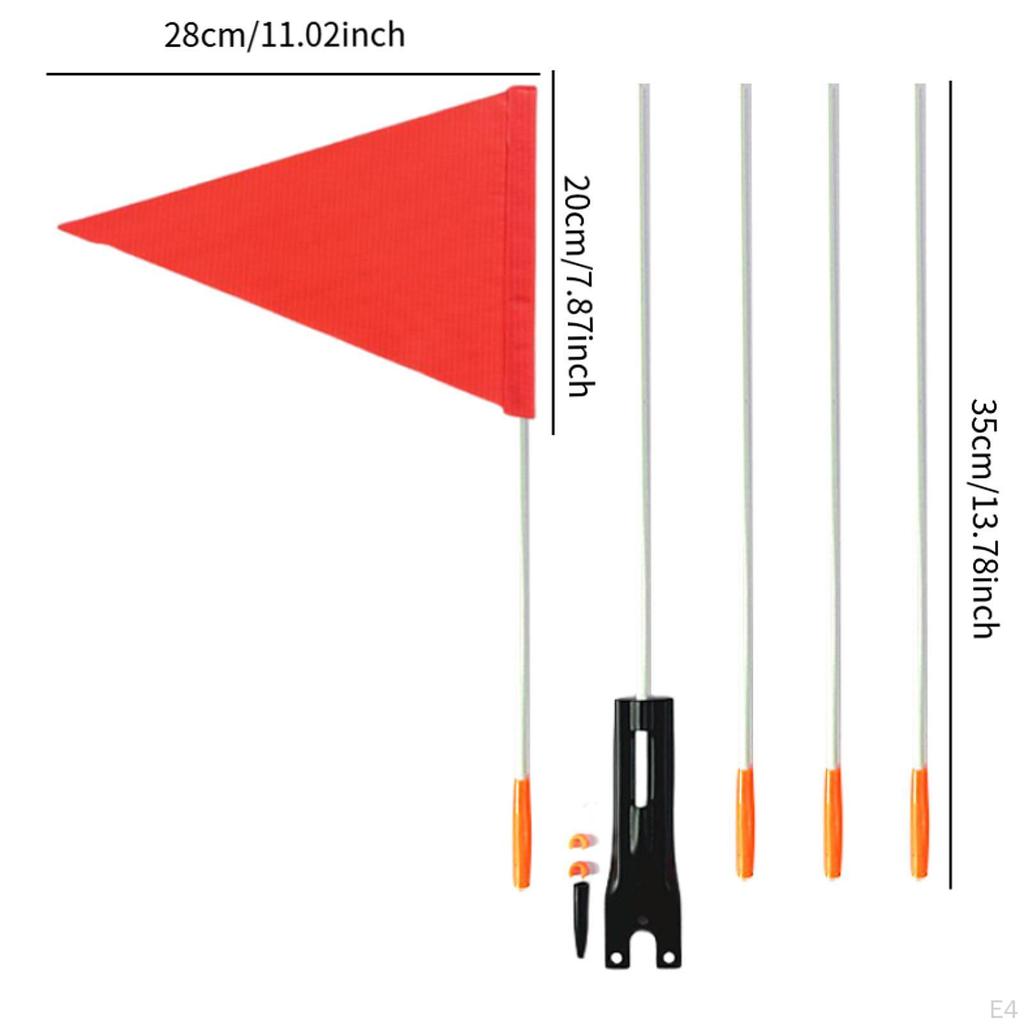 Bicycle Flag with Pole for Kids, Perfect Cycling And Golf Cart Use
