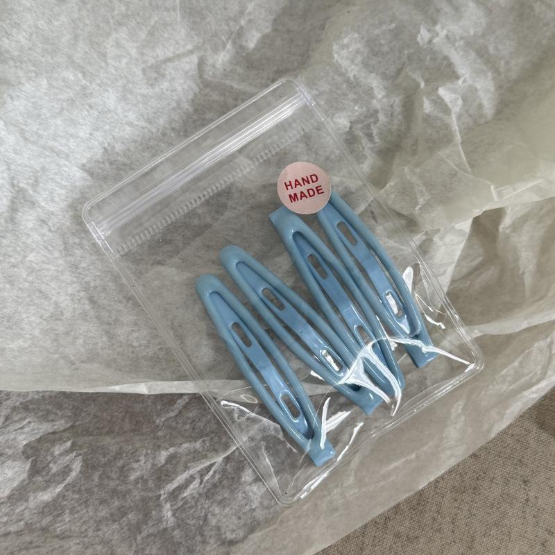 Cute Oil Drop Pea BB Clip Set Broken Hair Bangs Clip Basic Face Wash Makeup Hairpin Edge Clip Hair Accessories