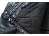 2024 A/W Women's Loose Faux Leather Coat with Removable Fur Collar - Style 24188