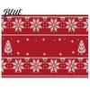 Christmas Table Decorations Kitchen Polyester Washable Place 17.7" Placemats 12.6" x Mats for Pads Dining