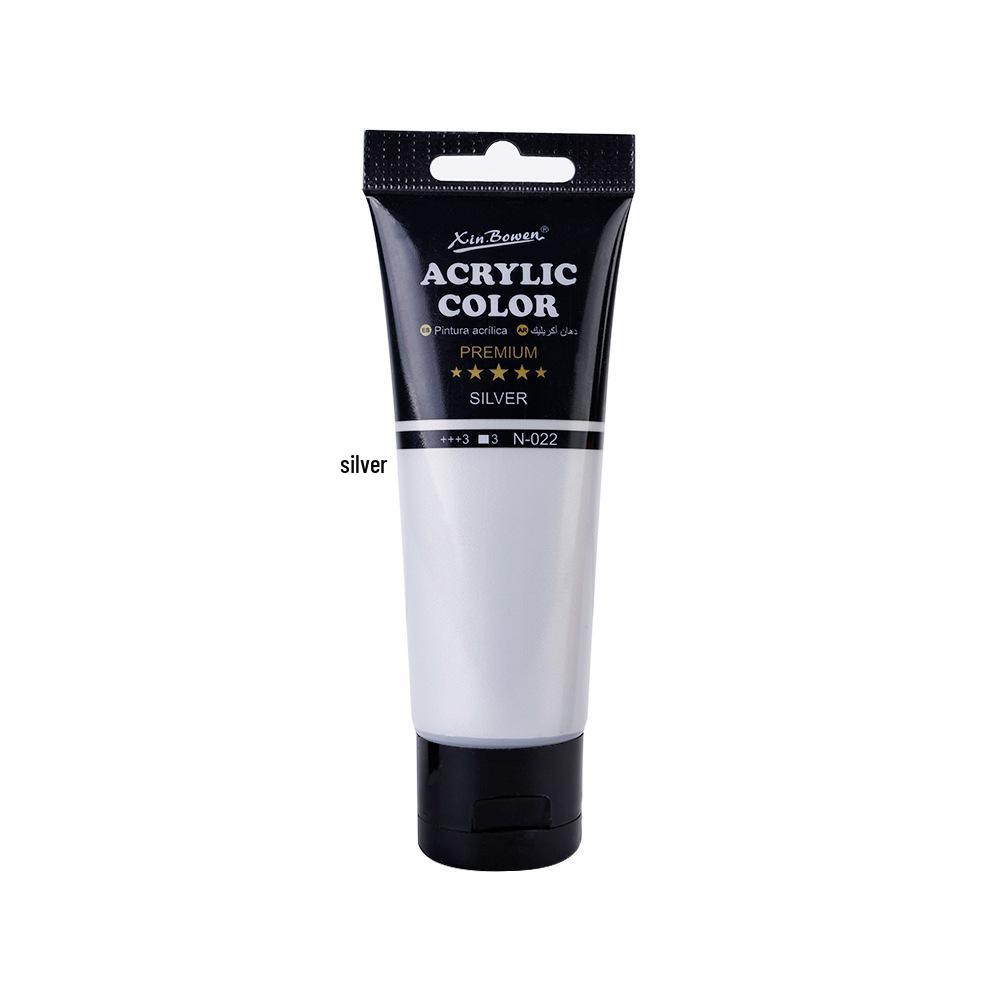 Acrylic Paint Set - 12 Colors, 500ml, Waterproof, Ideal for Art Students and DIY Projects