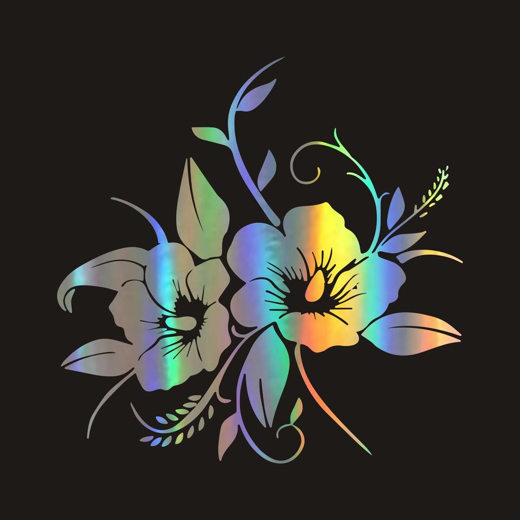 Bumper Sticker Beautiful Flowers Series Rose Lotus Flower Vinyl for Car Body Window Car Stickers and Decals Car Styling,20*20cm