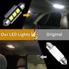10 Pcs 12V Festoon LED Bulbs 31/36/39/41MM License Plate Lights Car Dome Light  License Plate