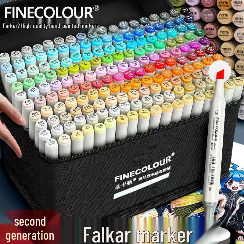 

Fakale FINCOLOUR 2nd Gen Double-Ended Alcohol/Oil-Based Marker Pens, 160 Colors for Hand-Painting & Anime Design Interior Design 36 Colors