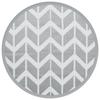 VidaXL Outdoor Rug Grey Ø160 Cm PP, Garden Rug, Floor Mat, Floor Carpet, Rug, Patio Rug, Carpet 368523