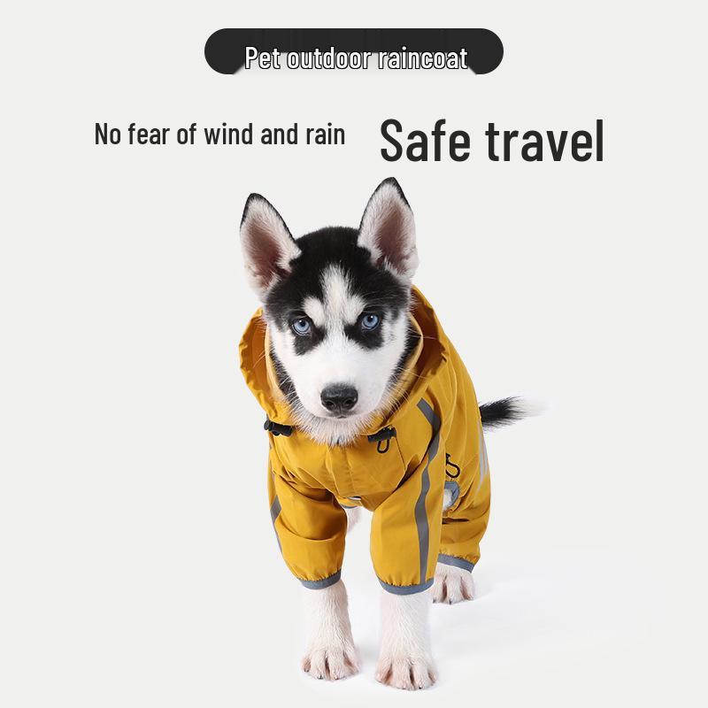 Waterproof Raincoat for Dogs - Available in Large, Medium, and Small Sizes - Perfect for Puppy Rainy Day Outdoor Adventures