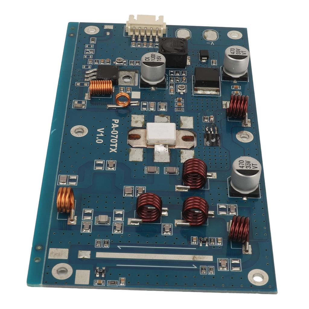 50W FM Amplifier Module Audio Amplification Board with Power Standing Wave Temperature Detection DC13‑16V 87‑108MHz