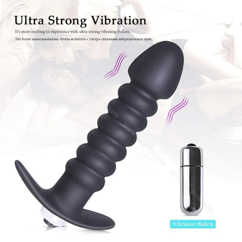 Vibrating Anal Plug Prostate Massager Butt Plug Gay Sex Products Dildo Stimulator Adult Sex Toys For Men And Women Sex Shop